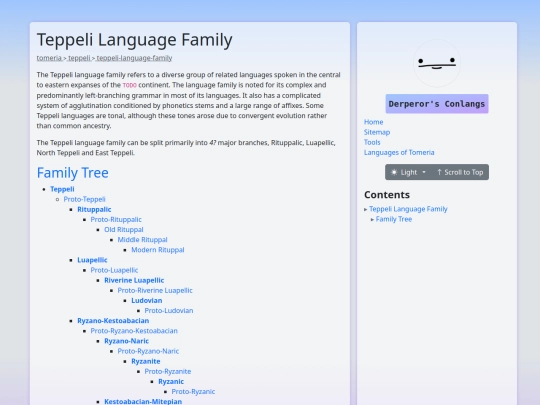 teppeli-language-family screenshot