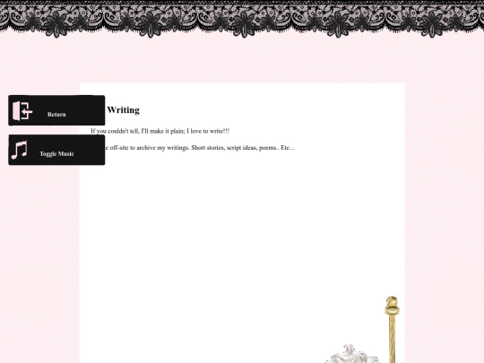 Writing screenshot