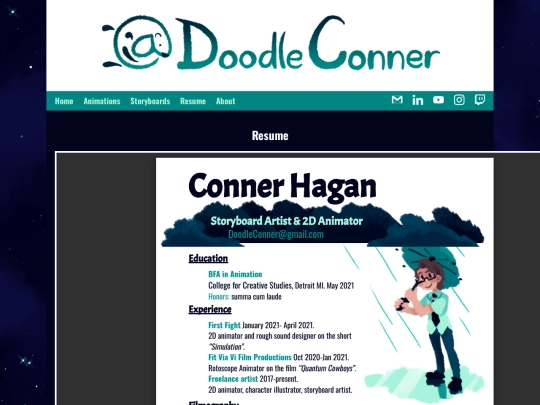 Resume screenshot