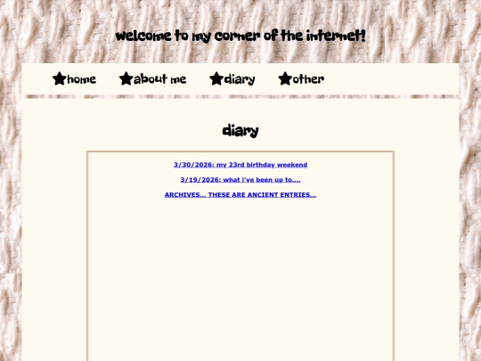 diary screenshot
