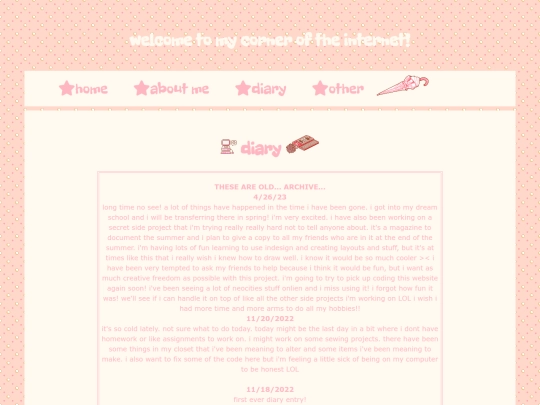 diaryentries/diaryentry1 screenshot