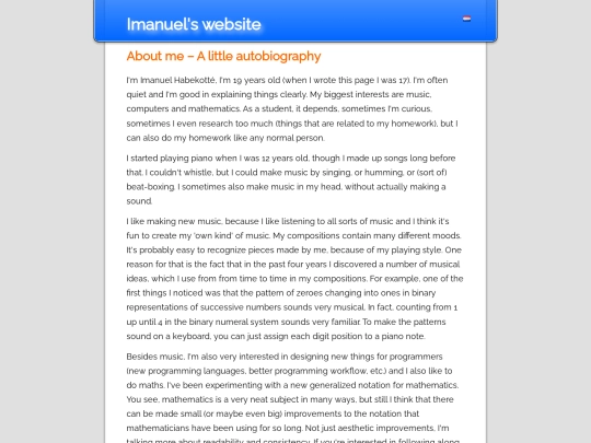 about-me screenshot