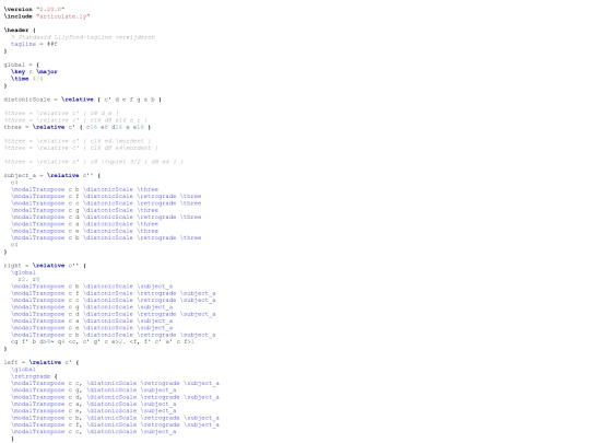 lilypond/contrepoint screenshot