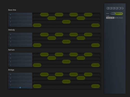 rsm/sequences screenshot
