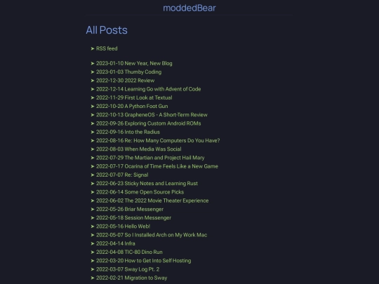 posts screenshot