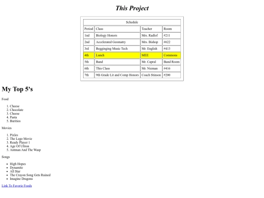 Project screenshot