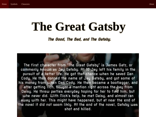 gatsby/characters screenshot