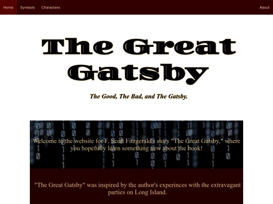 gatsby/mainpage screenshot