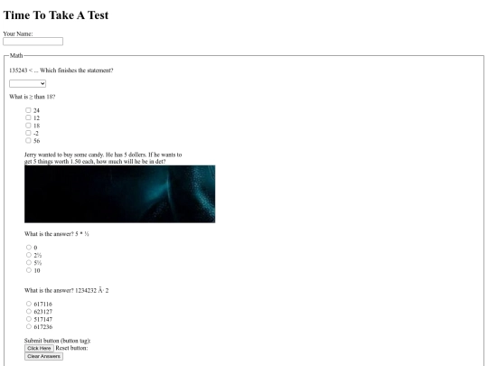 math screenshot