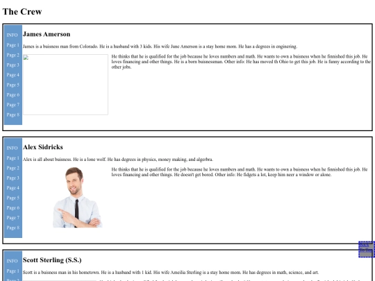 staffpage screenshot
