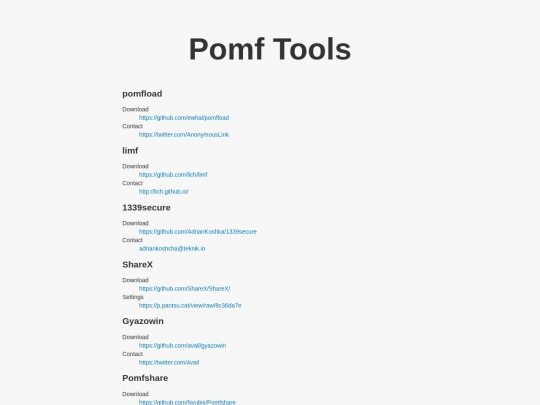 tools screenshot