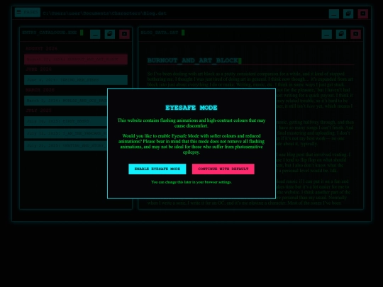 blog screenshot