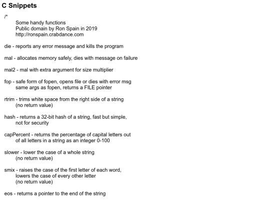 c-snippets screenshot