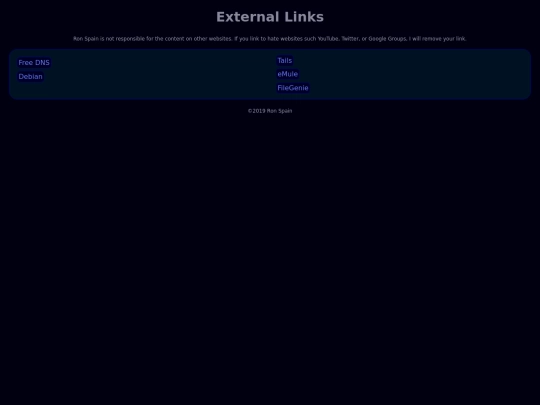 links screenshot