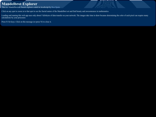 mandelbrot screenshot