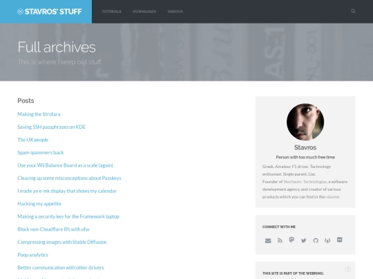archives screenshot