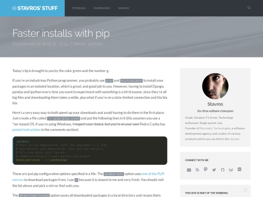 posts/faster-installs-with-pip screenshot