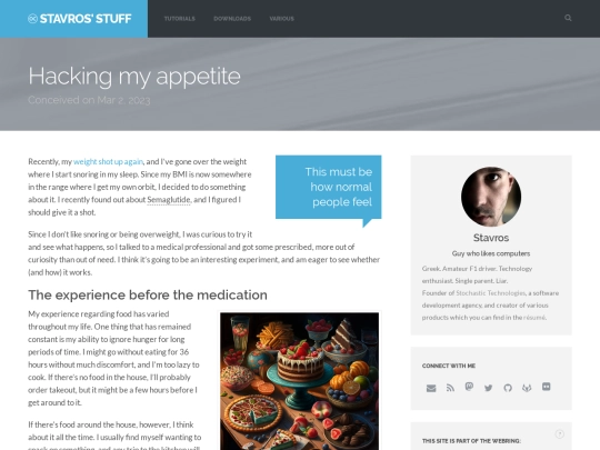 posts/hacking-my-appetite screenshot