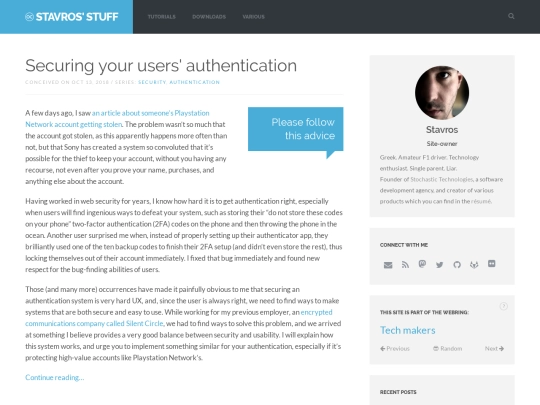 series/authentication screenshot