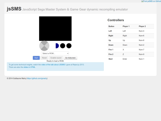 jsSMS screenshot