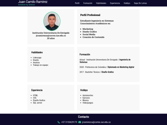 HojaDeVida screenshot