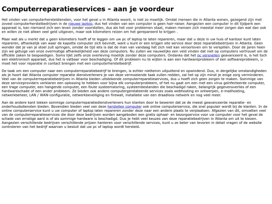 Computerreparatieservices screenshot