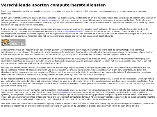 computerhersteldiensten screenshot