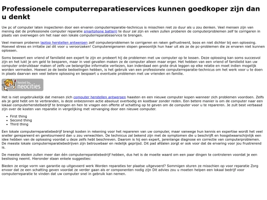 computerreparatieservices screenshot