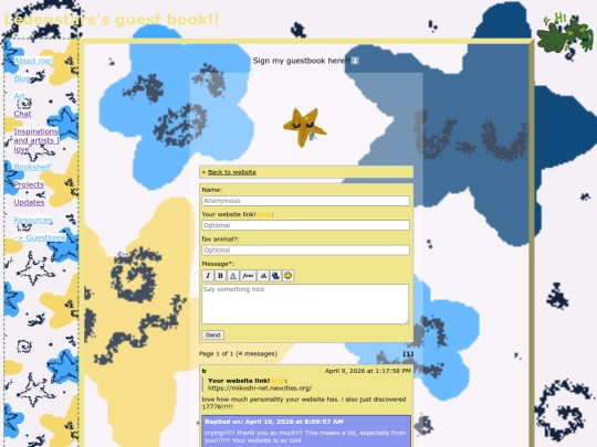 guestbook screenshot
