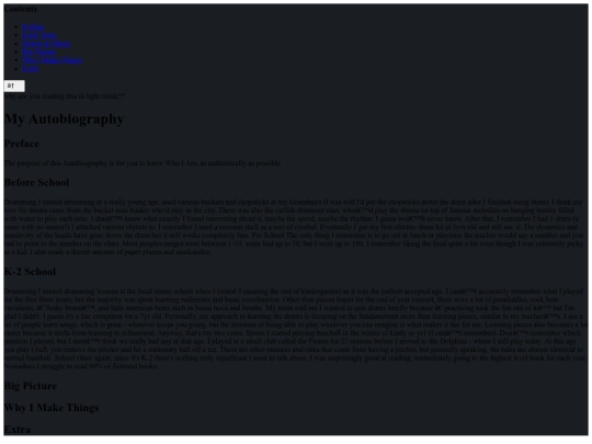 AUTOBIOGRAPHY/biograph screenshot