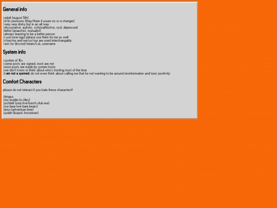 info screenshot