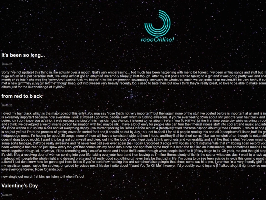 roseBlog screenshot