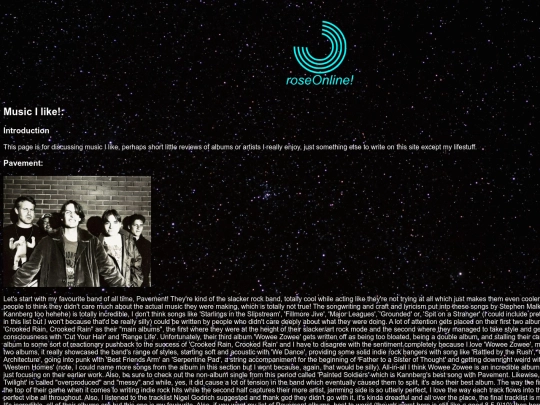 roselisten screenshot