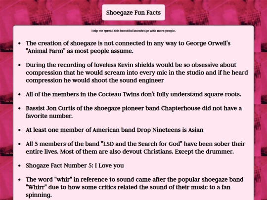 shoegaze-facts screenshot