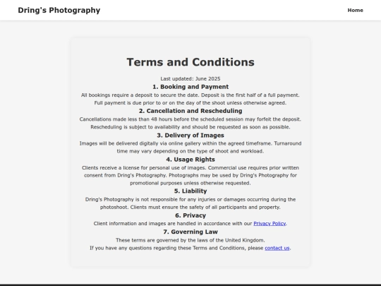 terms screenshot