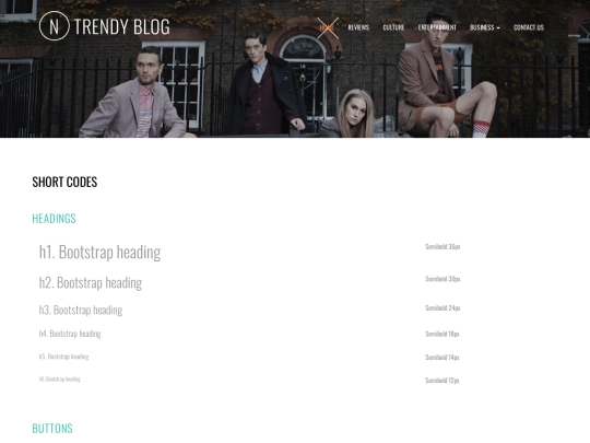 short-codes screenshot