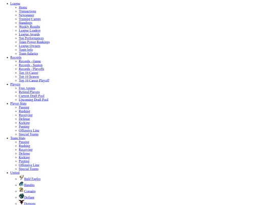 Menu screenshot