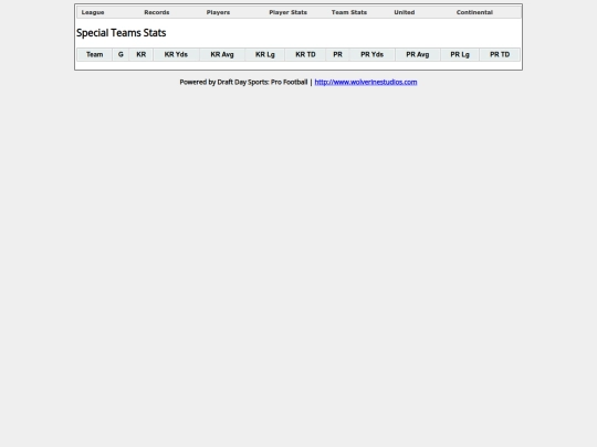 TeamLeagueSpecialTeamsStats screenshot