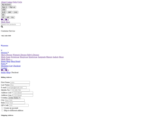 plantilla pers/checkout screenshot