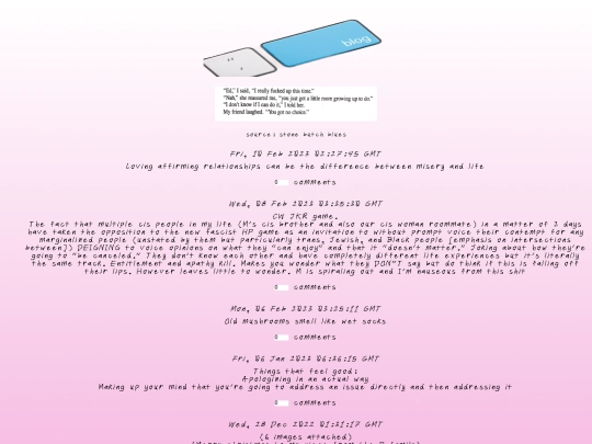 blog screenshot