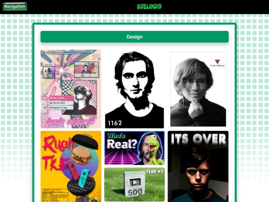 Art Pages/design screenshot