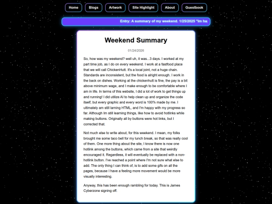 Posts/WeekendSummary screenshot