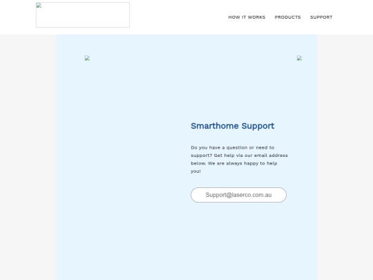 projects/2019-08/lasersmarthome.com.au/support screenshot