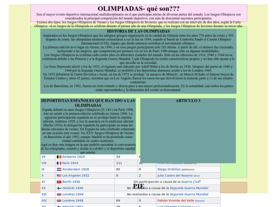 OLIMPIADAS screenshot