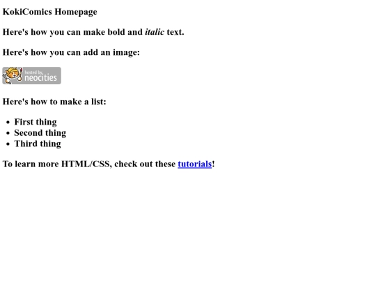 index screenshot