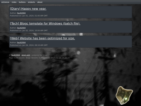 blog screenshot