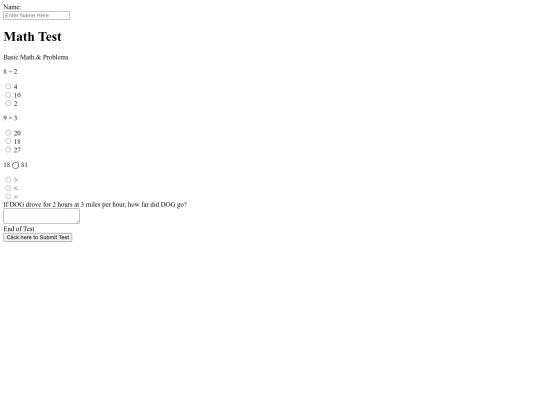 Math_Test screenshot