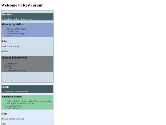 Restaurant_Menu screenshot