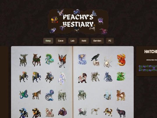 bestiary screenshot