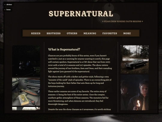 shrines/supernatural screenshot